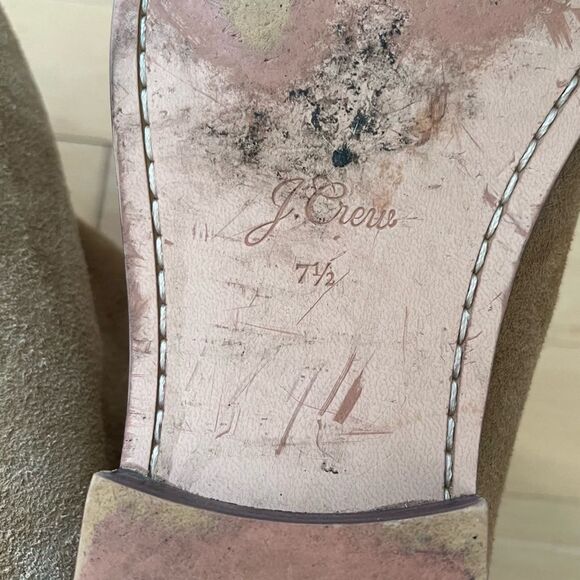 J. Crew Faux Fur Lined Suede Leather Chelsea Ankle Boots In Melted Caramel Tan - Picture 11 of 11